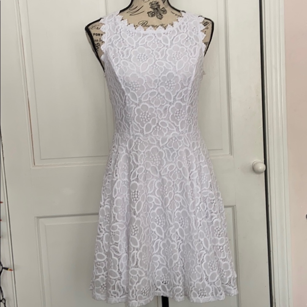 White semi formal dress